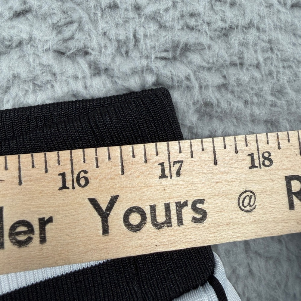 Karl Lagerfeld Paris Sweatpants Unisex L White Snap Button Side Stripe Joggers - Picture 6 of 12